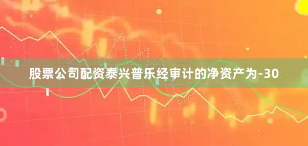 股票公司配资泰兴普乐经审计的净资产为-30